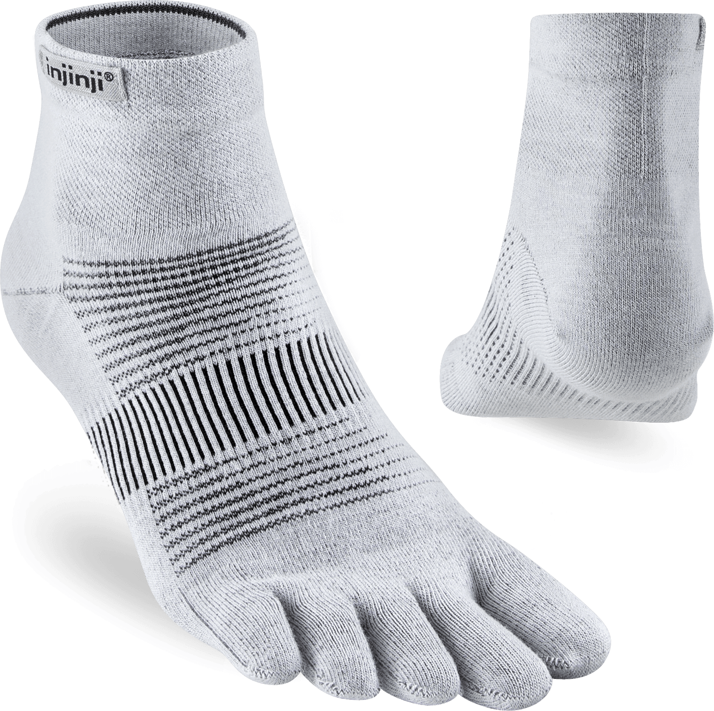 Injinji Injinji Men's Run Lightweight Mini-Crew Grey