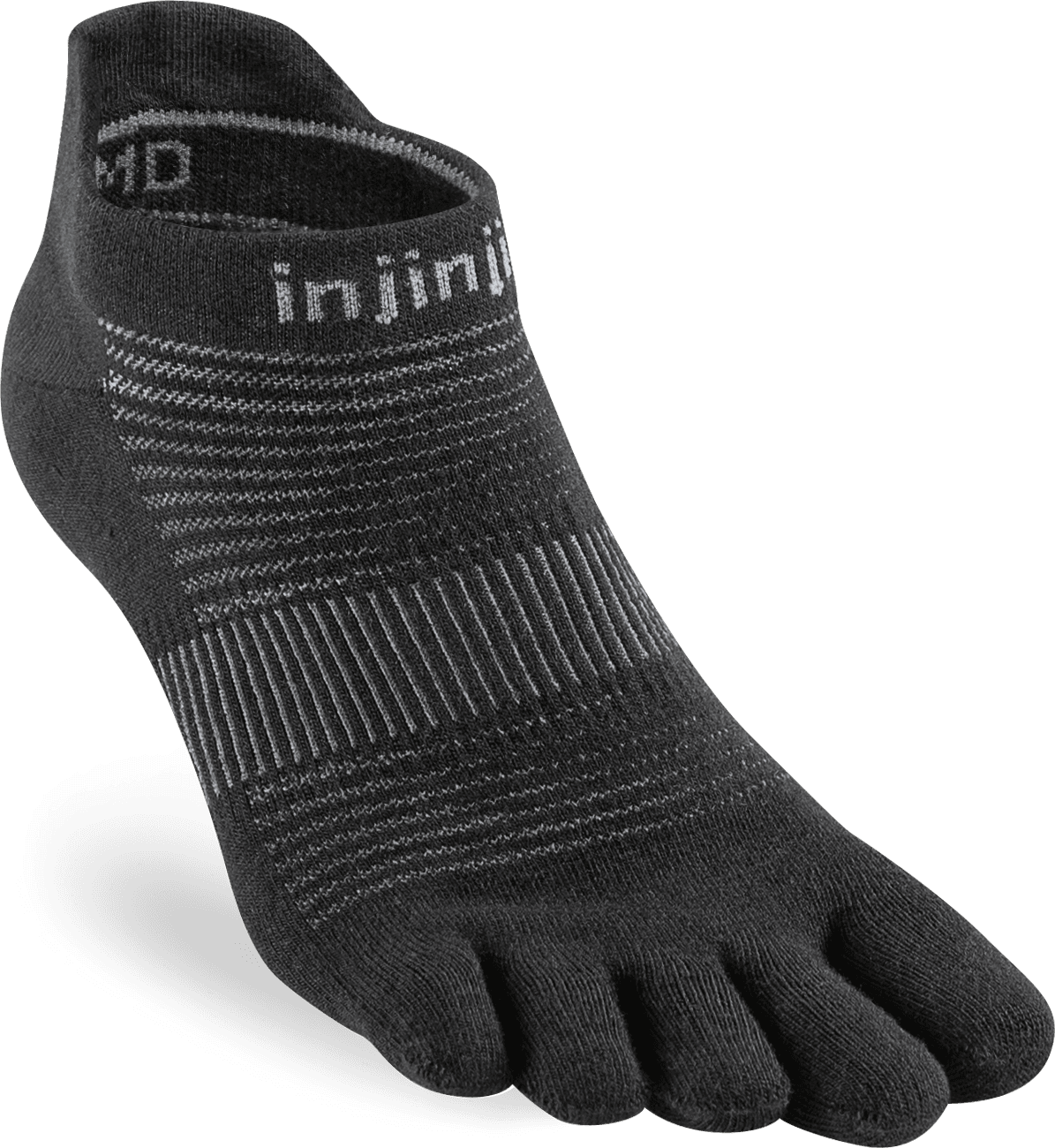 Injinji Injinji Men's Run Lightweight No-Show Black