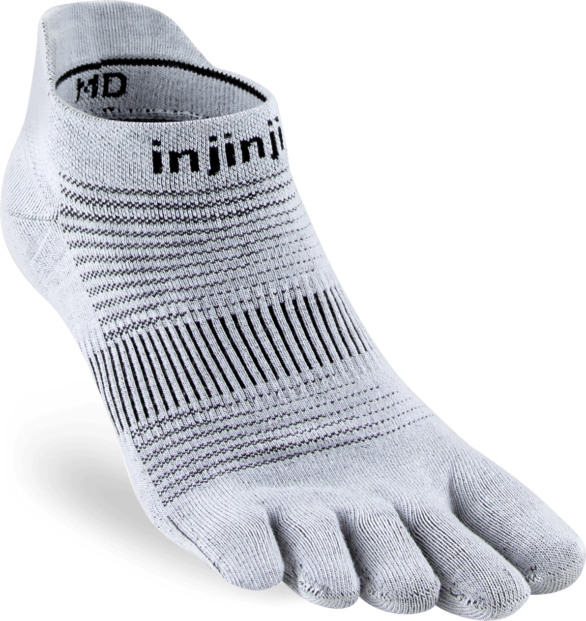 Injinji Injinji Men's Run Lightweight No-Show Grey