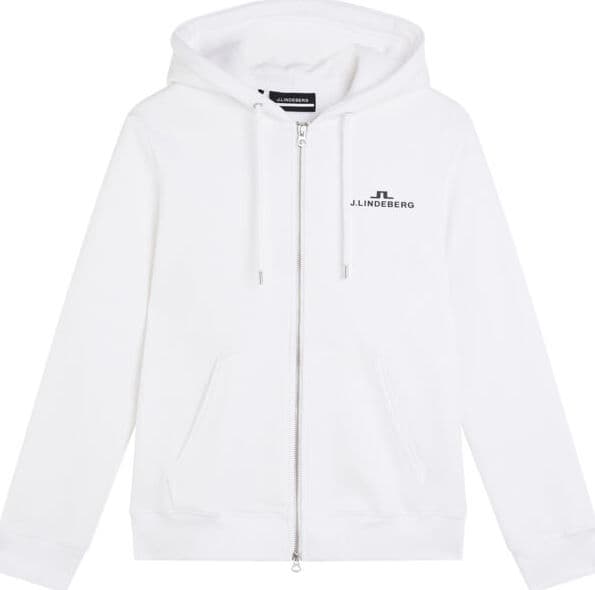 J Lindeberg J.Lindeberg Women's Alpha Zip Hood White