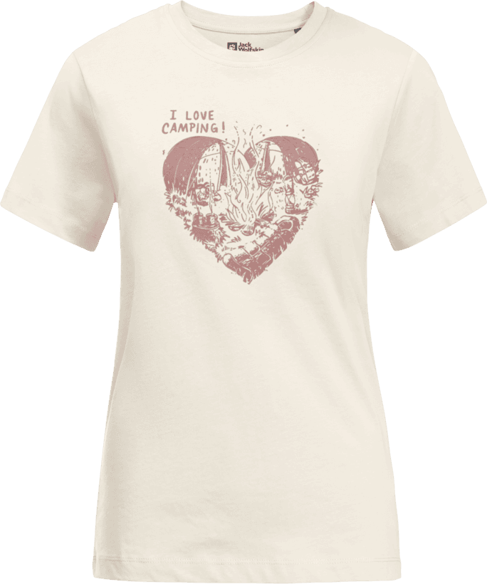Jack Wolfskin Jack Wolfskin Women's Camping Love T Cotton White