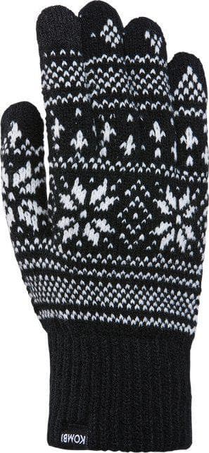 Kombi Kombi Unisex Nordic Jacquard Gloves Black