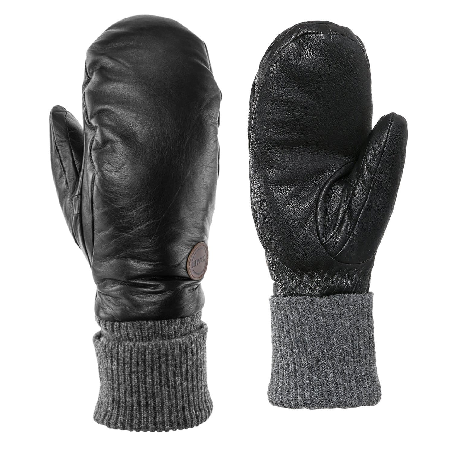 Kombi Kombi Women's Rolly Leather Mittens Black