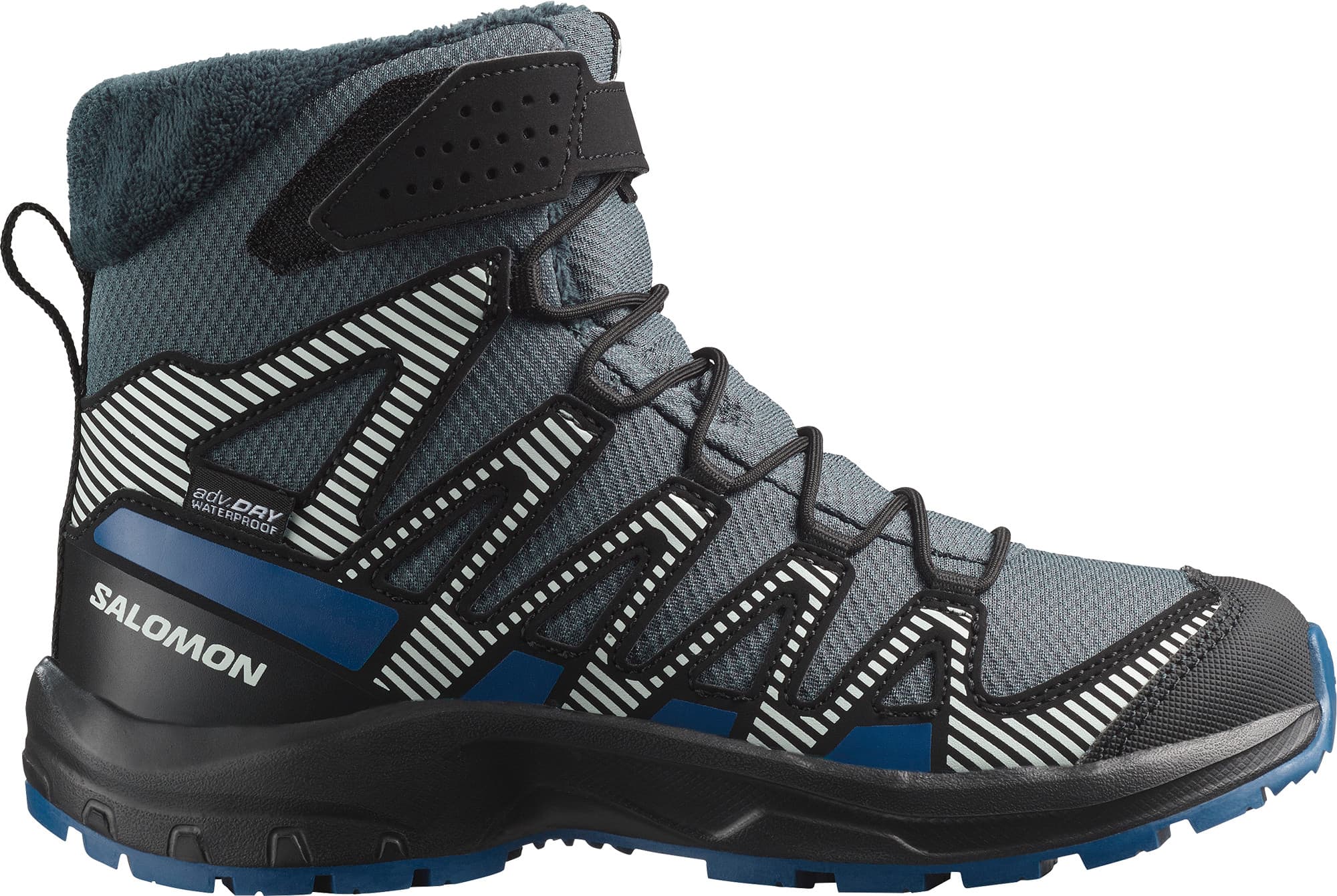 Salomon Salomon Juniors' XA PRO V8 Winter ClimaSalomon Turbulence/Black/Dark Blue