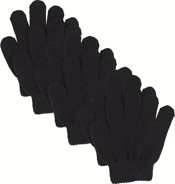 Lindberg Lindberg Kids' Åsbro Magic Glove 3-Pack Black