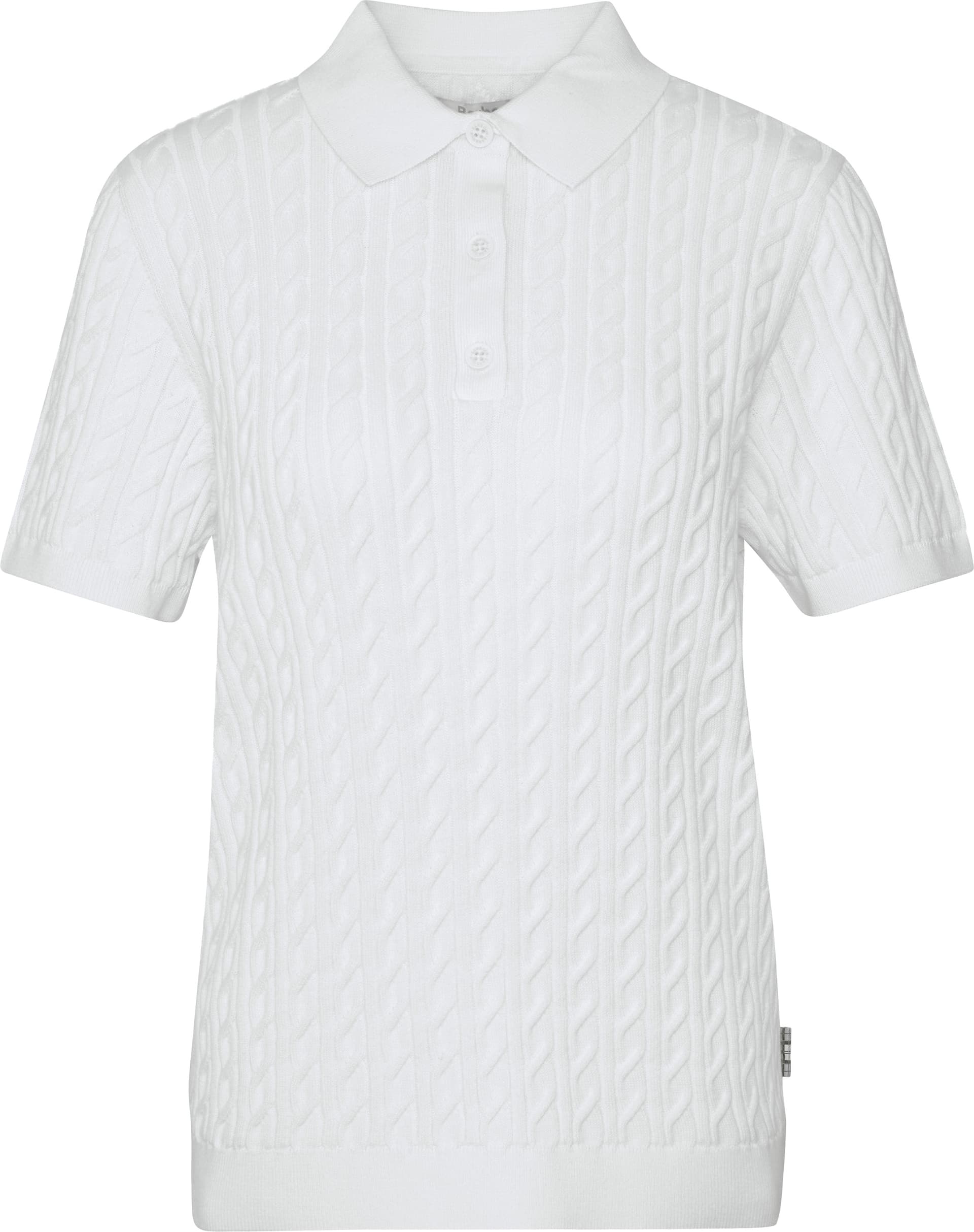 Barbour Barbour Women's Barbour Hartland Knitted Polo Jumper Cloud