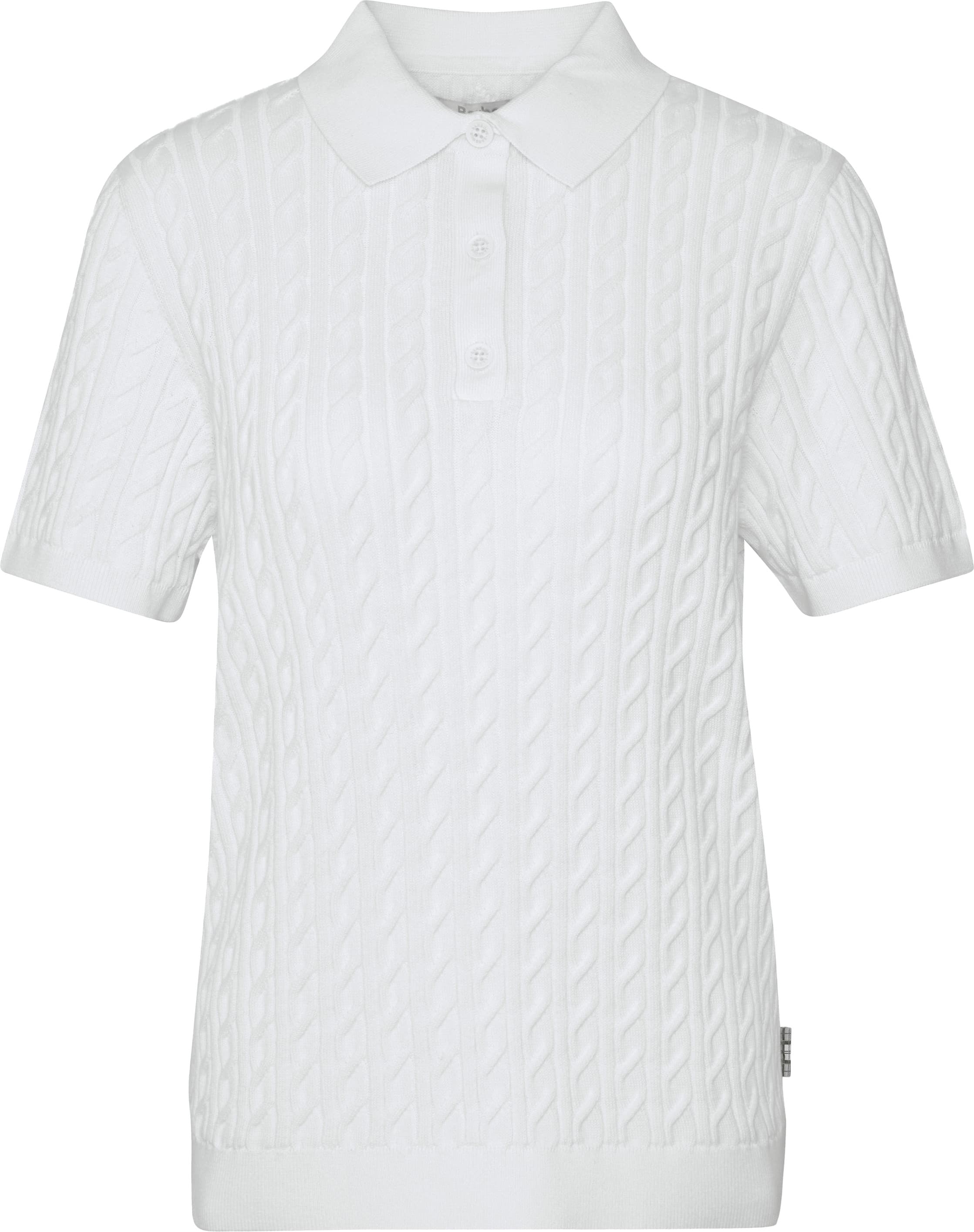 Barbour Barbour Women's Barbour Hartland Knitted Polo Jumper Cloud