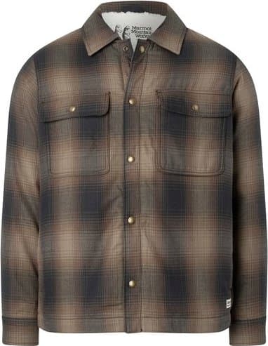 Marmot Marmot Men's Ridgefield Sherpa Flannel Shirt Jacket Black