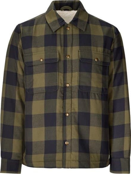 Marmot Marmot Men's Ridgefield Sherpa Flannel Shirt Jacket Nori/black
