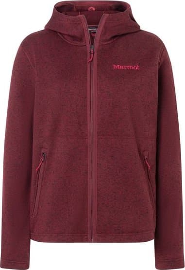 Marmot Marmot Women's Drop Line Full Zip Hoody Acai Berry Heather