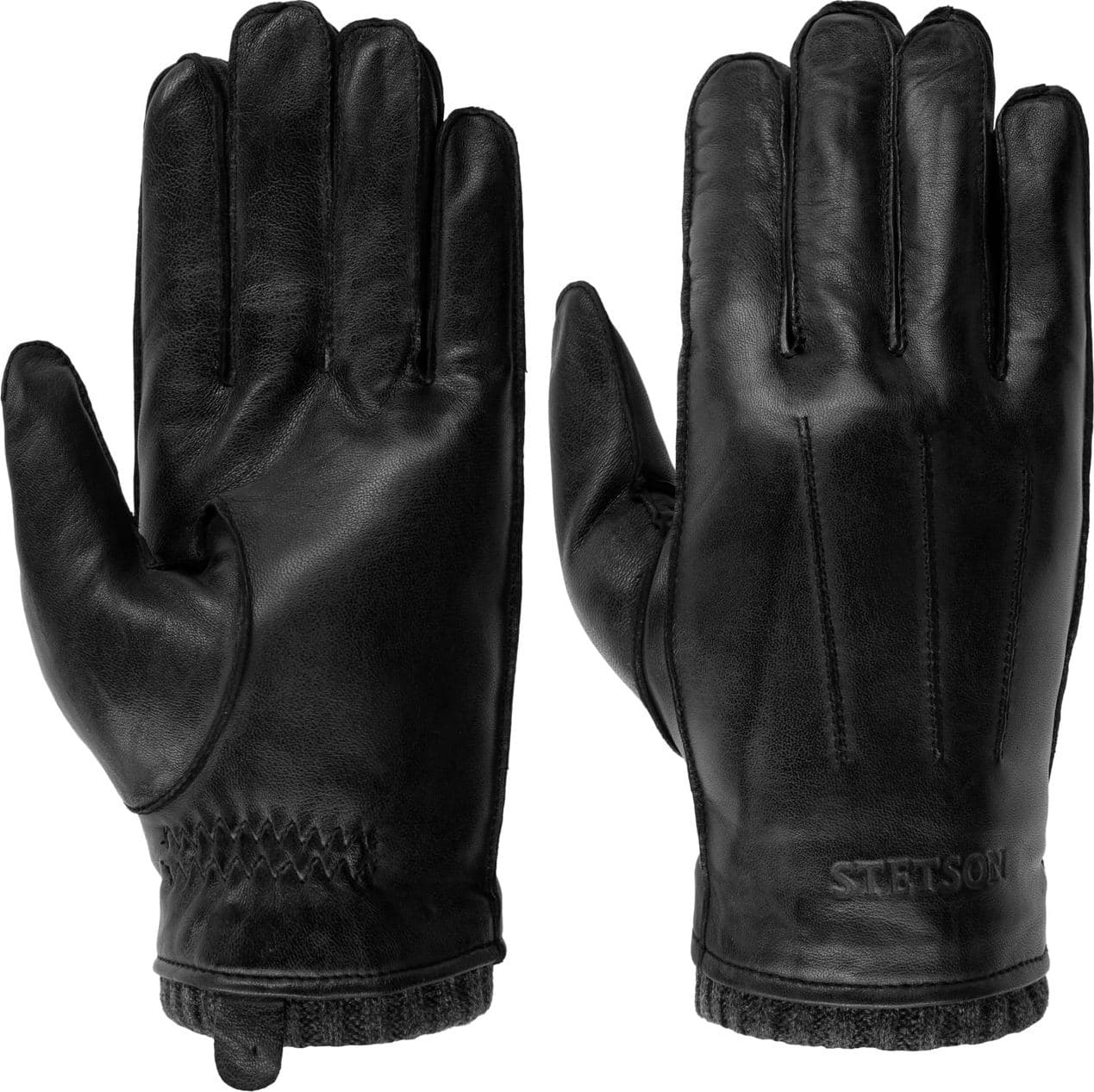 Stetson Stetson Mankota Sheepskin Gloves 31/Black
