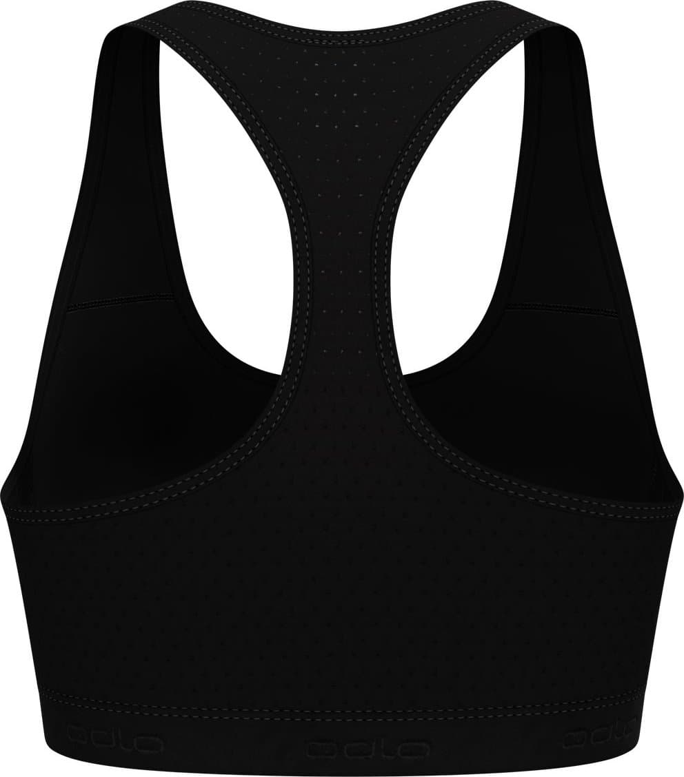 Odlo Odlo Women's Ascent Performance Wool Medium Support Sports Bra Black