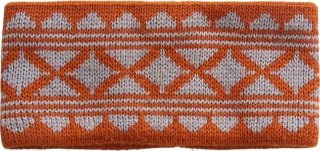 Varg Varg Unisex Varg Winter Headband Grey With Rust Orange