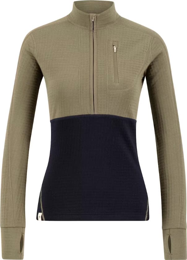 Ulvang Ulvang Women's Peak Field Half Zip Midlayer Bungee Grey/Navy Blue