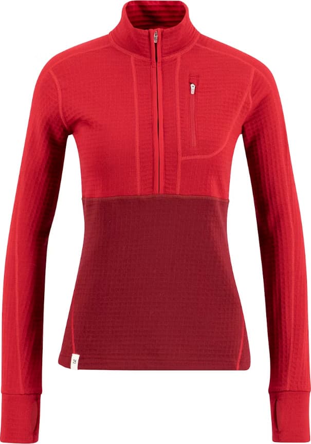 Ulvang Ulvang Women's Peak Field Half Zip Midlayer Biking Red/Chilli Pepper
