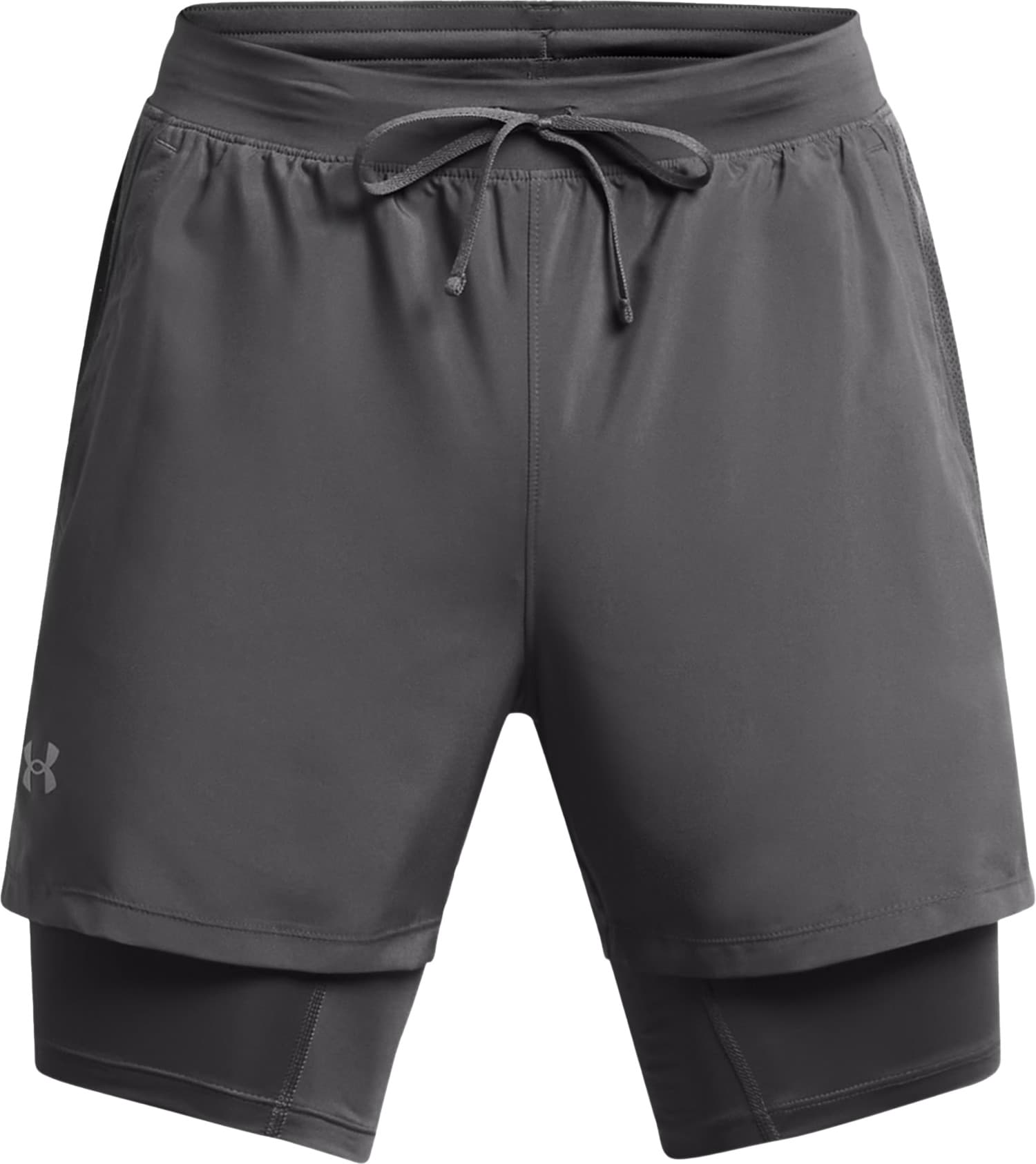 Under Armour Under Armour Men's UA Launch 5'' 2-In-1 Short Gray