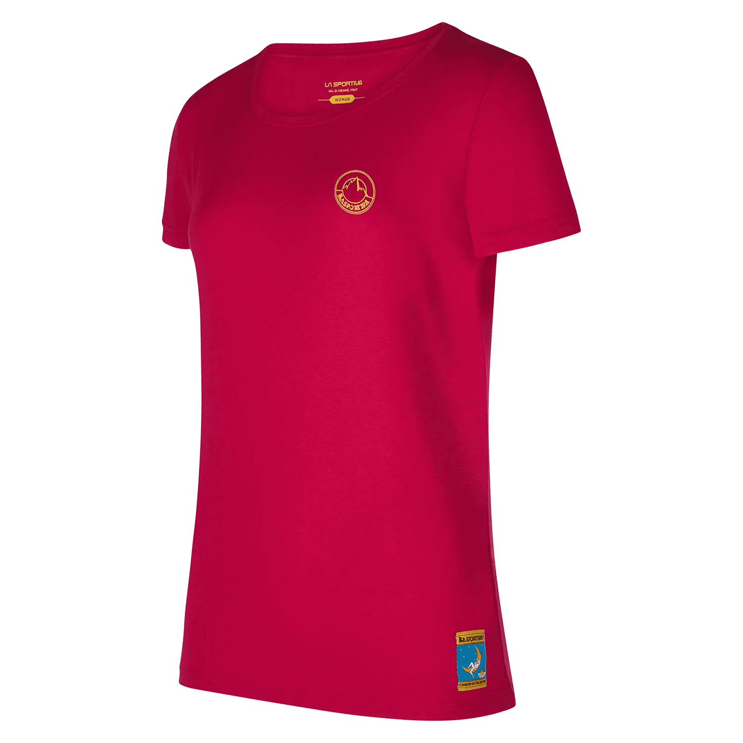 La Sportiva La Sportiva Women's Climbing On The Moon T-Shirt Fucsia/Giallo