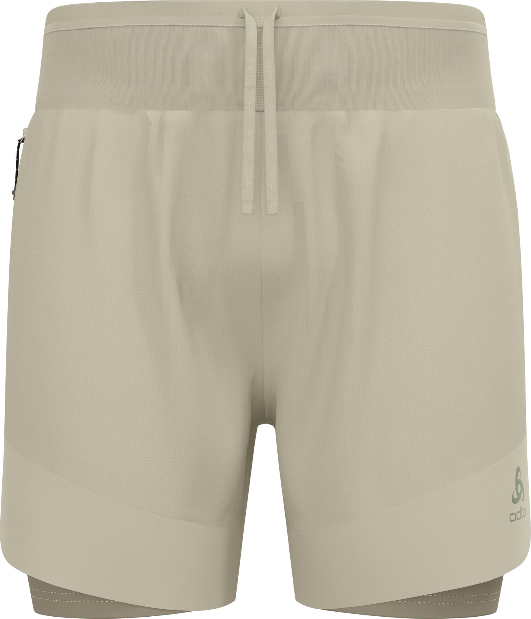 Odlo Odlo Men's Odlo X-Alp Trail 6 Inch 2-In-1 Short Agate Gray - Vetiver