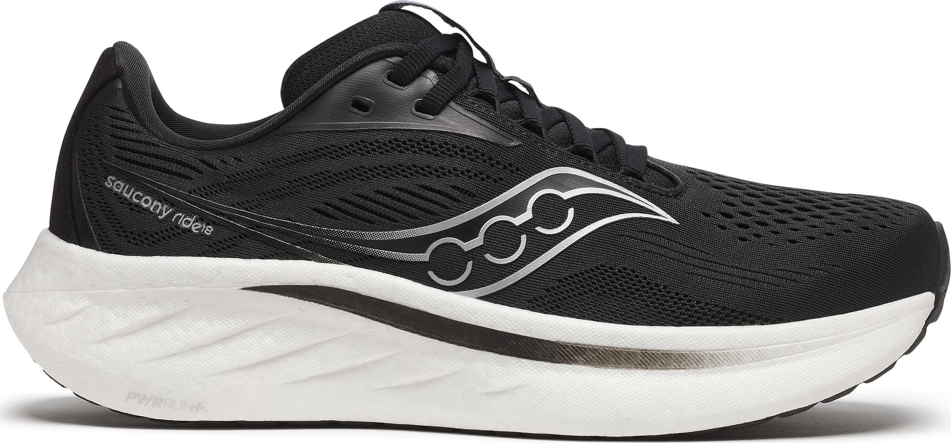 Saucony Saucony Women's Ride 18 Wide Black/white