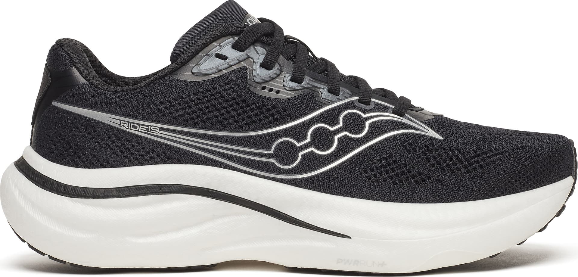 Saucony Saucony Men's Ride 19 Wide Black/silver