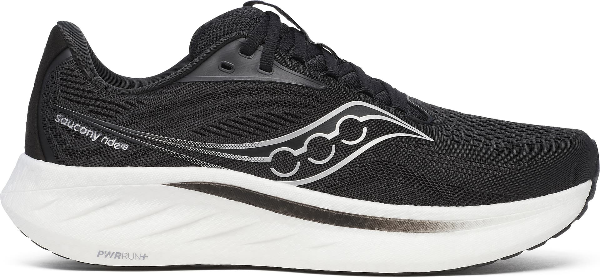 Saucony Saucony Men's Ride 18 Black/white