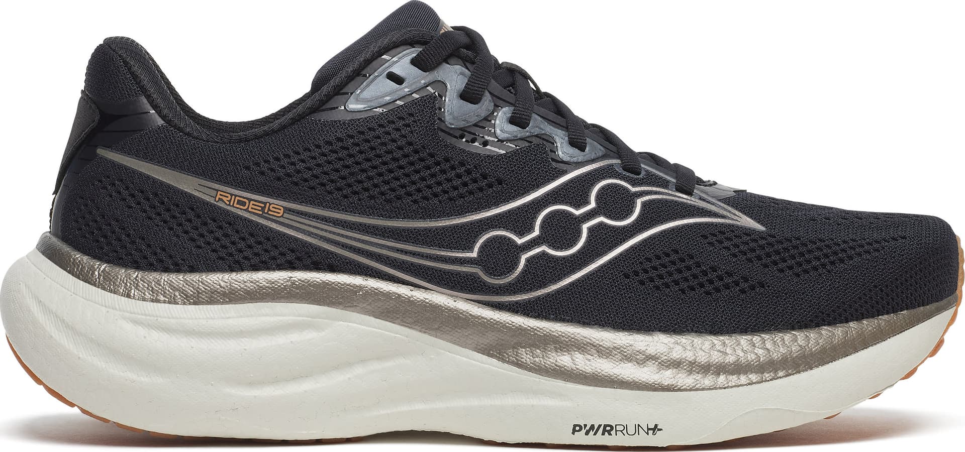 Saucony Saucony Men's Ride 19 Black/Pewter