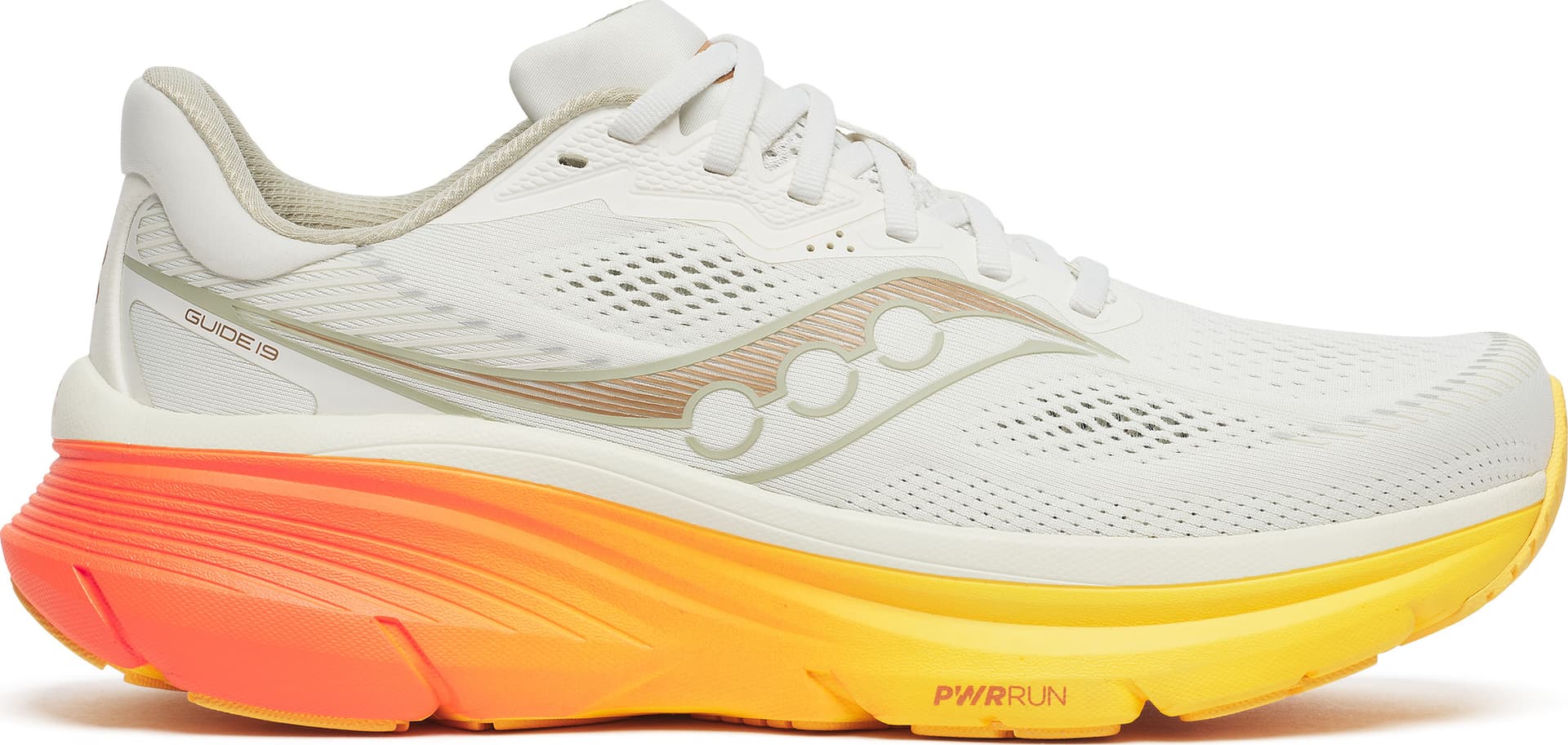 Saucony Saucony Men's Guide 19 Ivory/fire