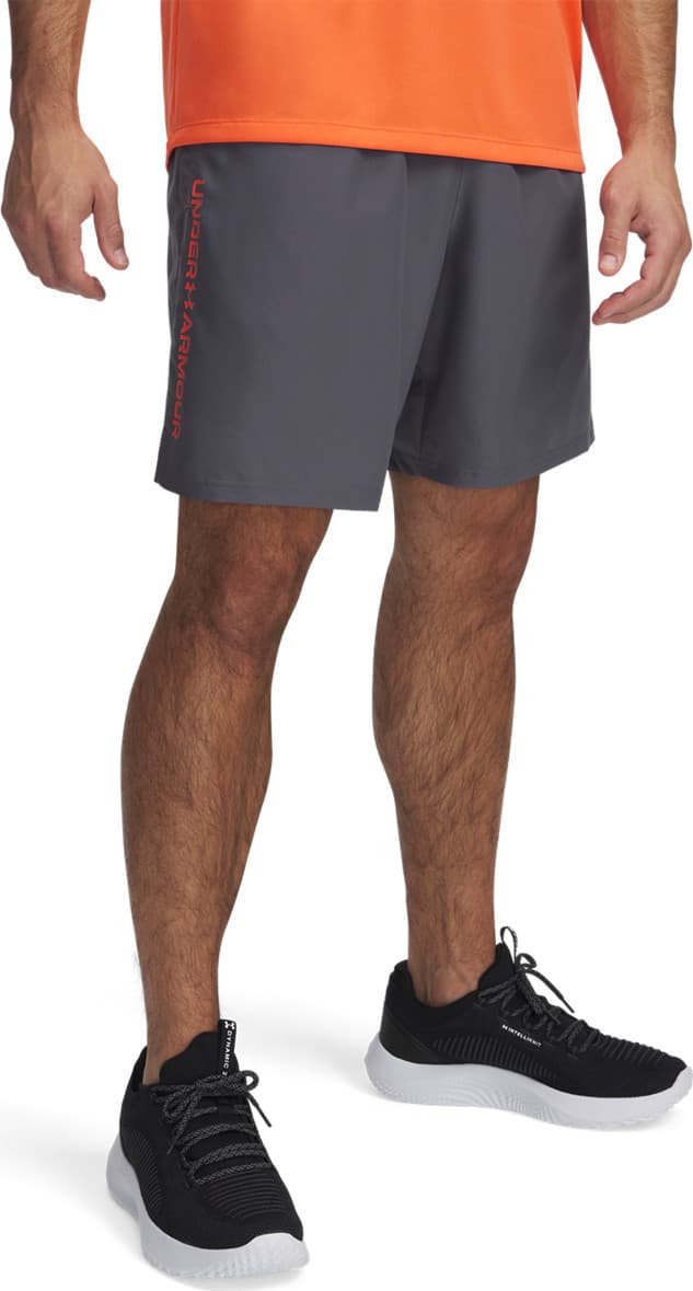Under Armour Under Armour Men's UA Tech Woven Wordmark Shorts Castlerock/red