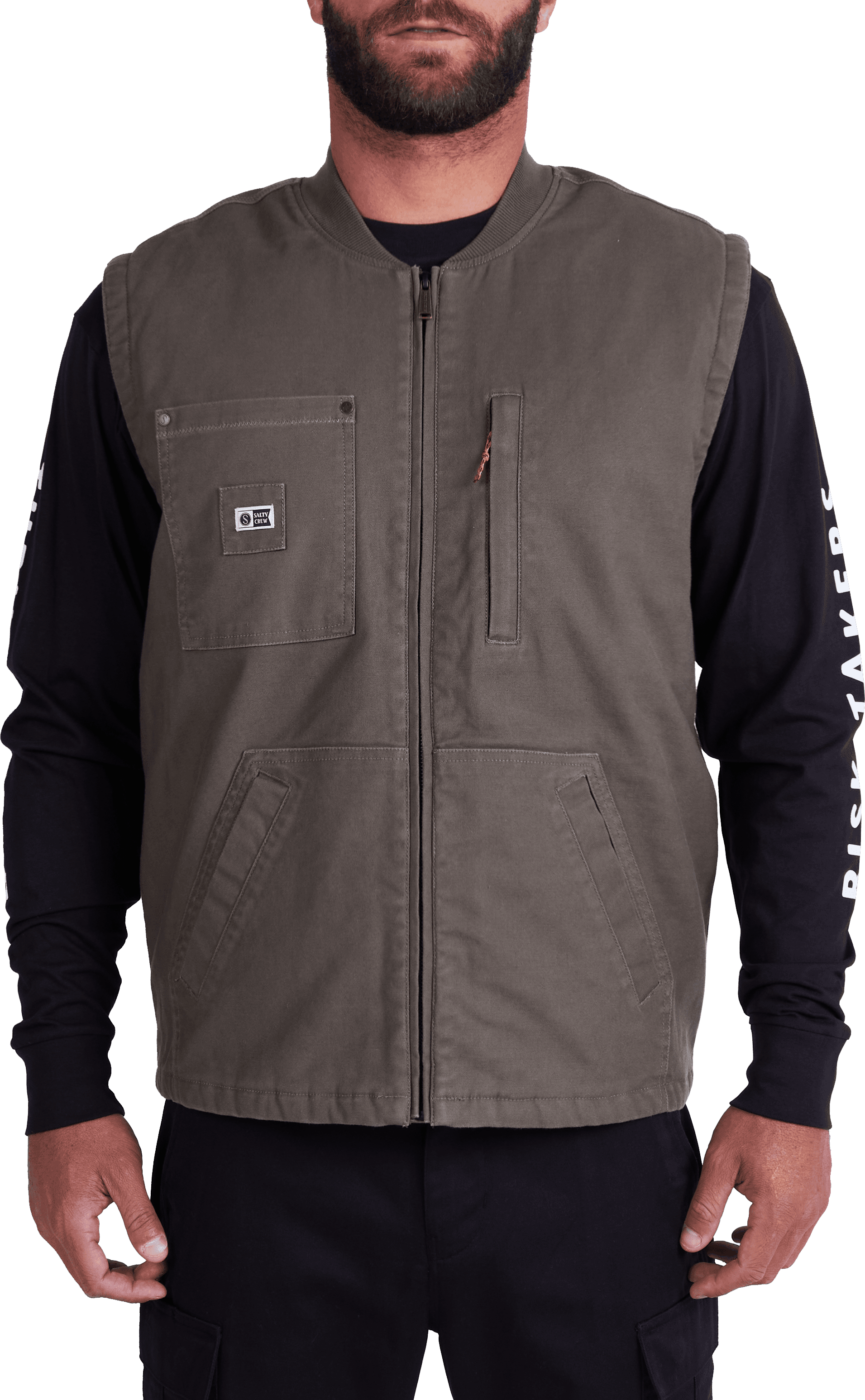 Salty Crew Salty Crew Men's Framework Vest Dusty Olive