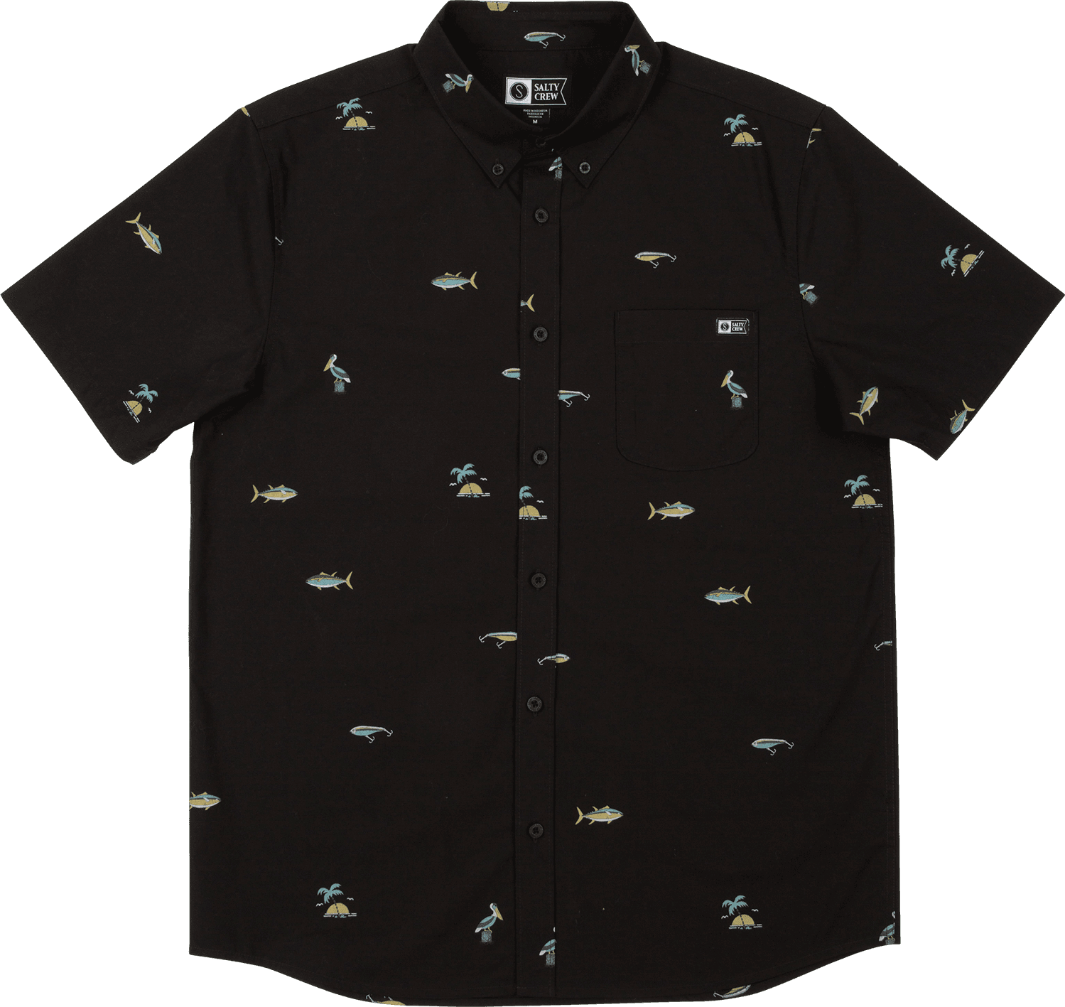 Salty Crew Salty Crew Men's Markets Ss Woven Black/Gold