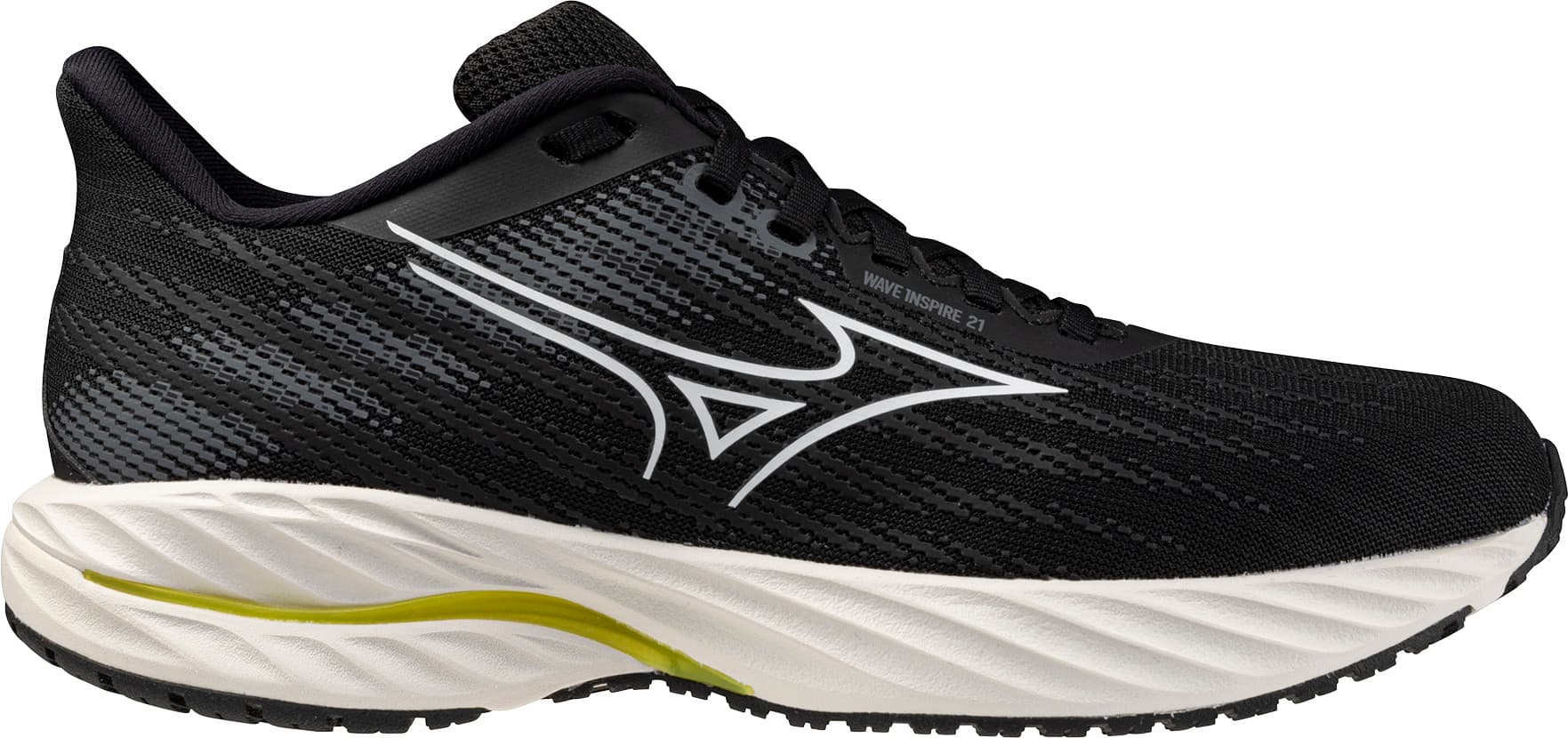 Mizuno Mizuno Women's Wave Inspire 21 Black/White/Vibrant Yellow