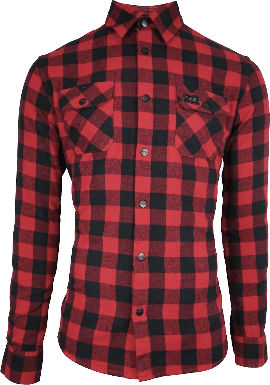 Avignon Avignon Unisex AFTER Hunt Flannel Shirt Red/Black