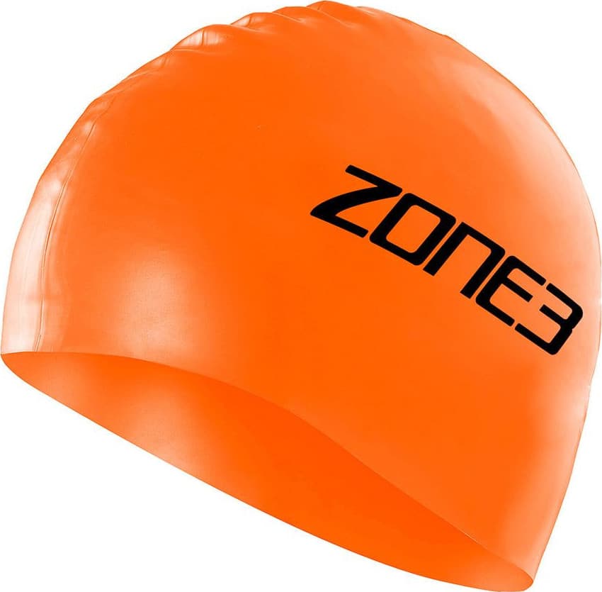 Zone3 Zone3 Silicone Swim Cap Hi-vis Orange