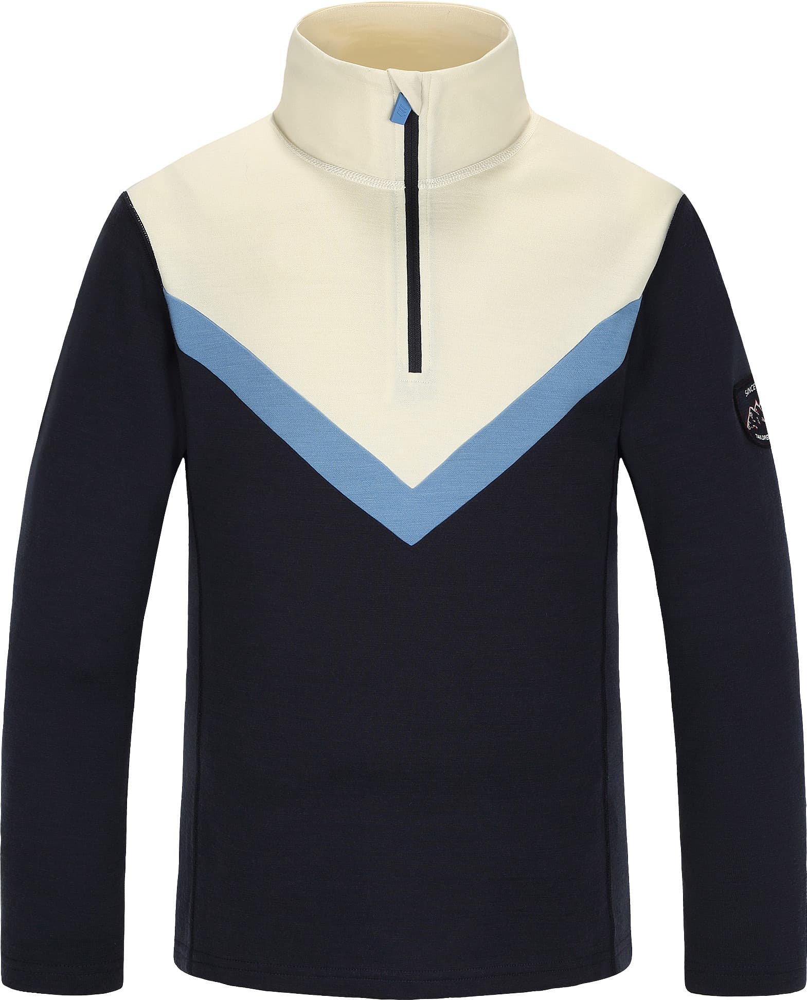 Skogstad Skogstad Juniors' Gausta Merinoull Blanding Half-Zip Parisian Night