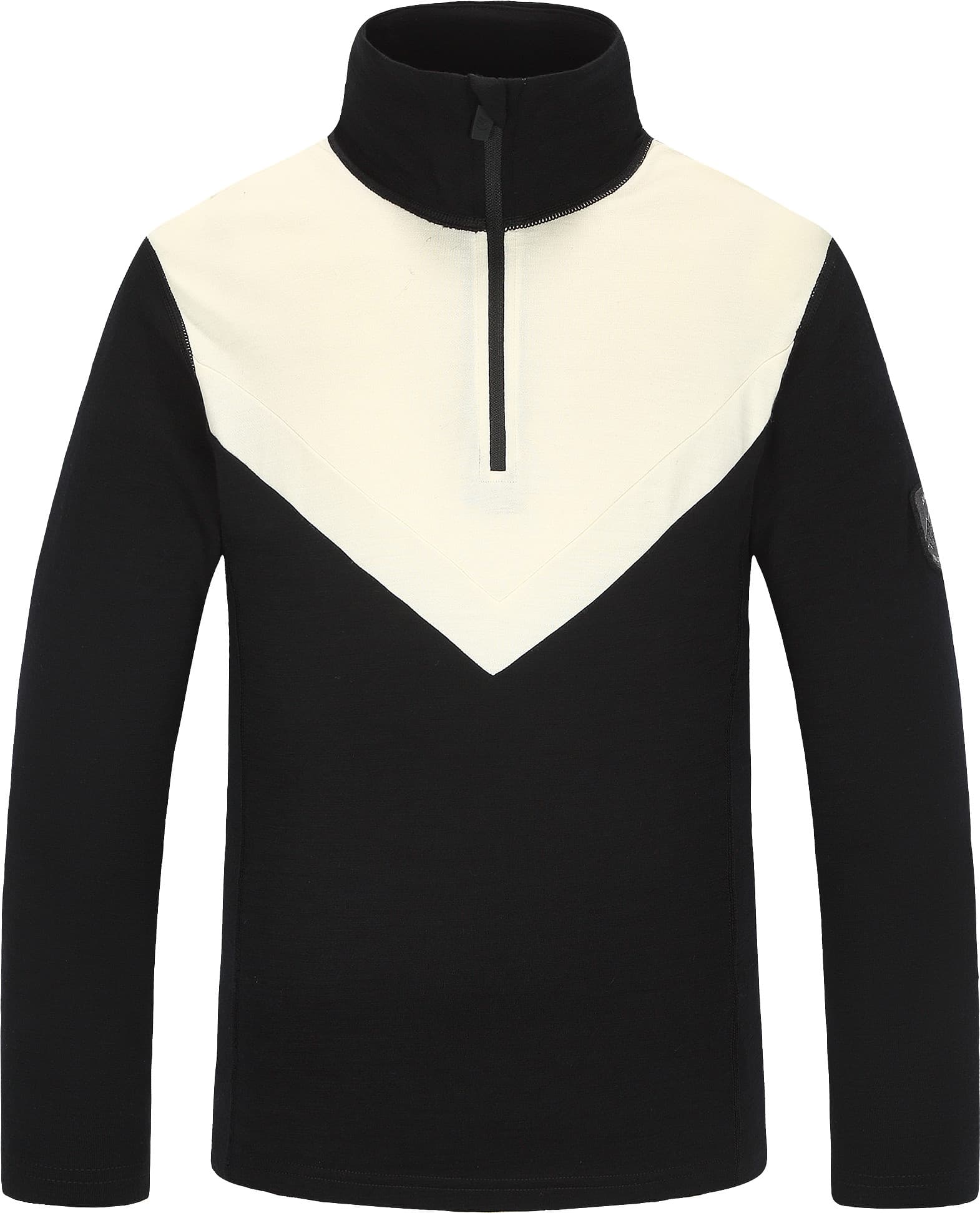 Skogstad Skogstad Juniors' Gausta Merinoull Blanding Half-Zip Black
