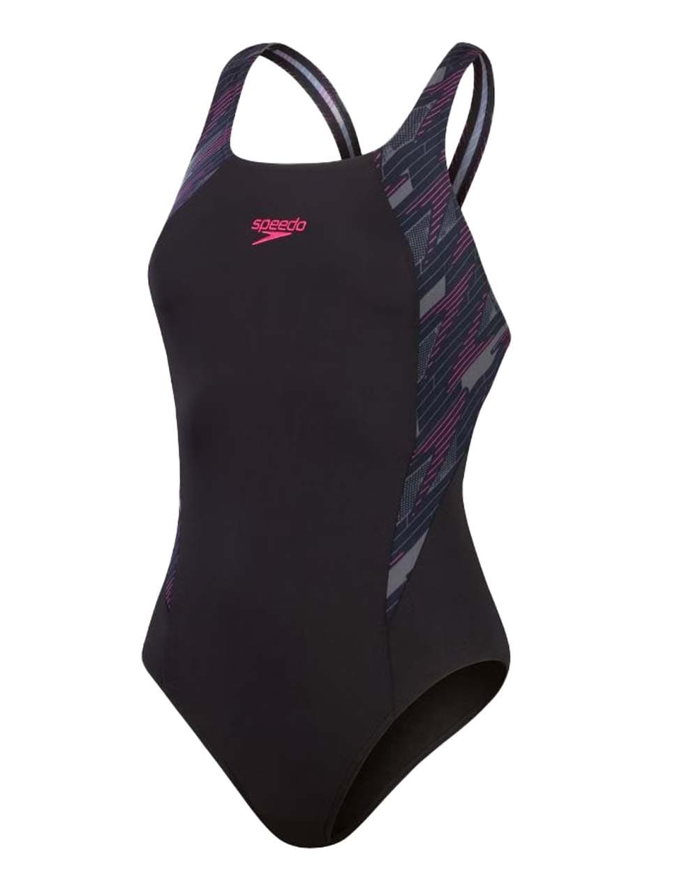 Speedo Speedo Women's Hyperboom Splice Muscleback Black/Pink