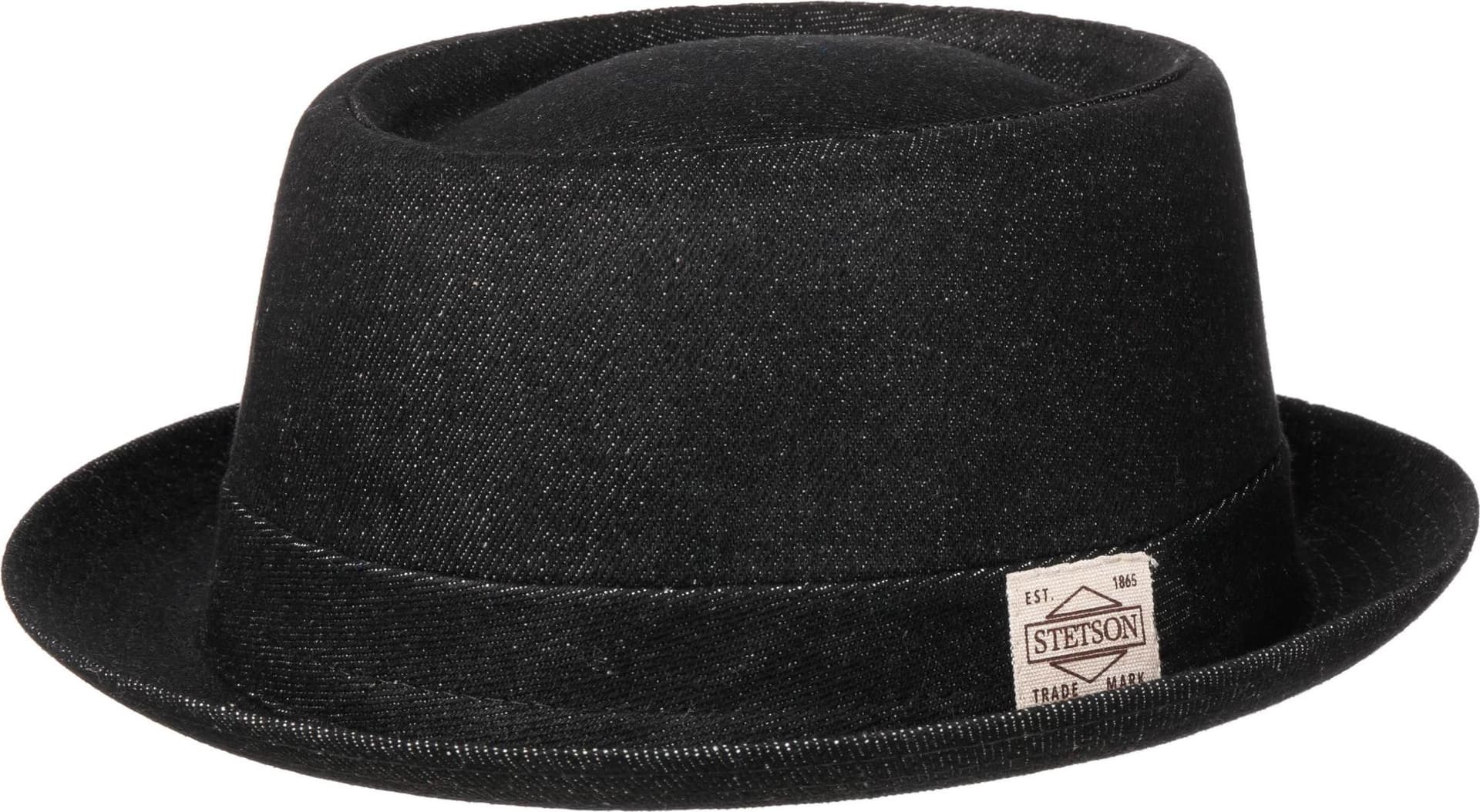 Stetson Stetson Men's Pork Pie Denim Black