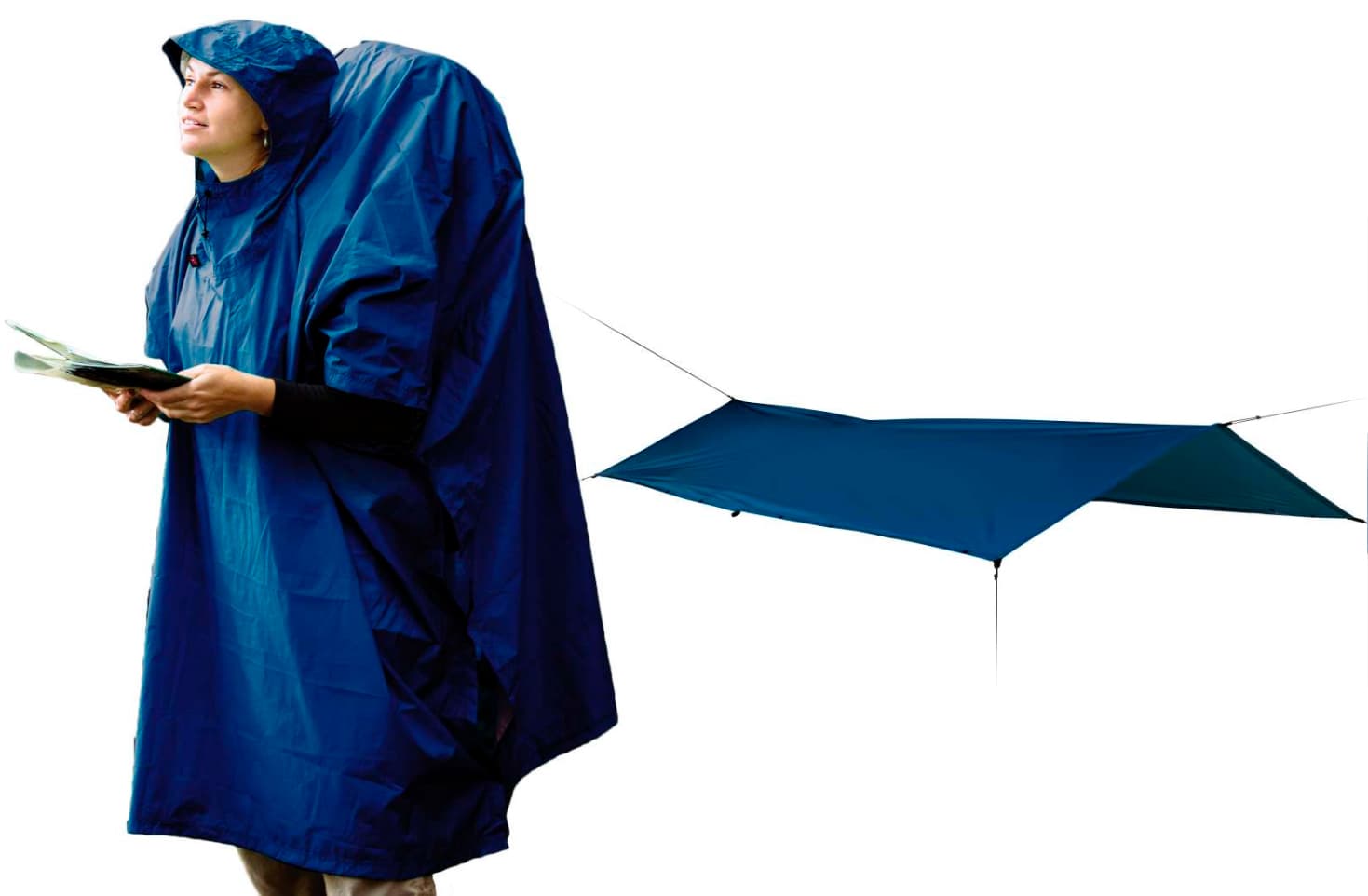 Sea to Summit Sea To Summit Nylon Tarp Poncho Blue