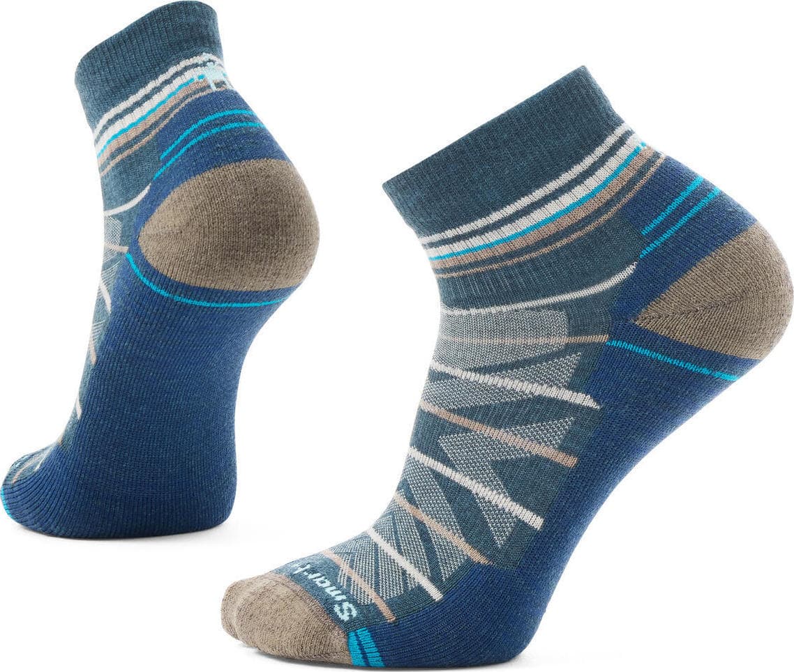 SmartWool Smartwool Men's Hike Light Cushion Pattern Ankle Socks Twilight Blue