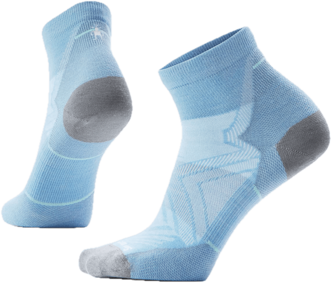 SmartWool Smartwool Women's Run Ankle Socks Zero Cushion Serene Blue