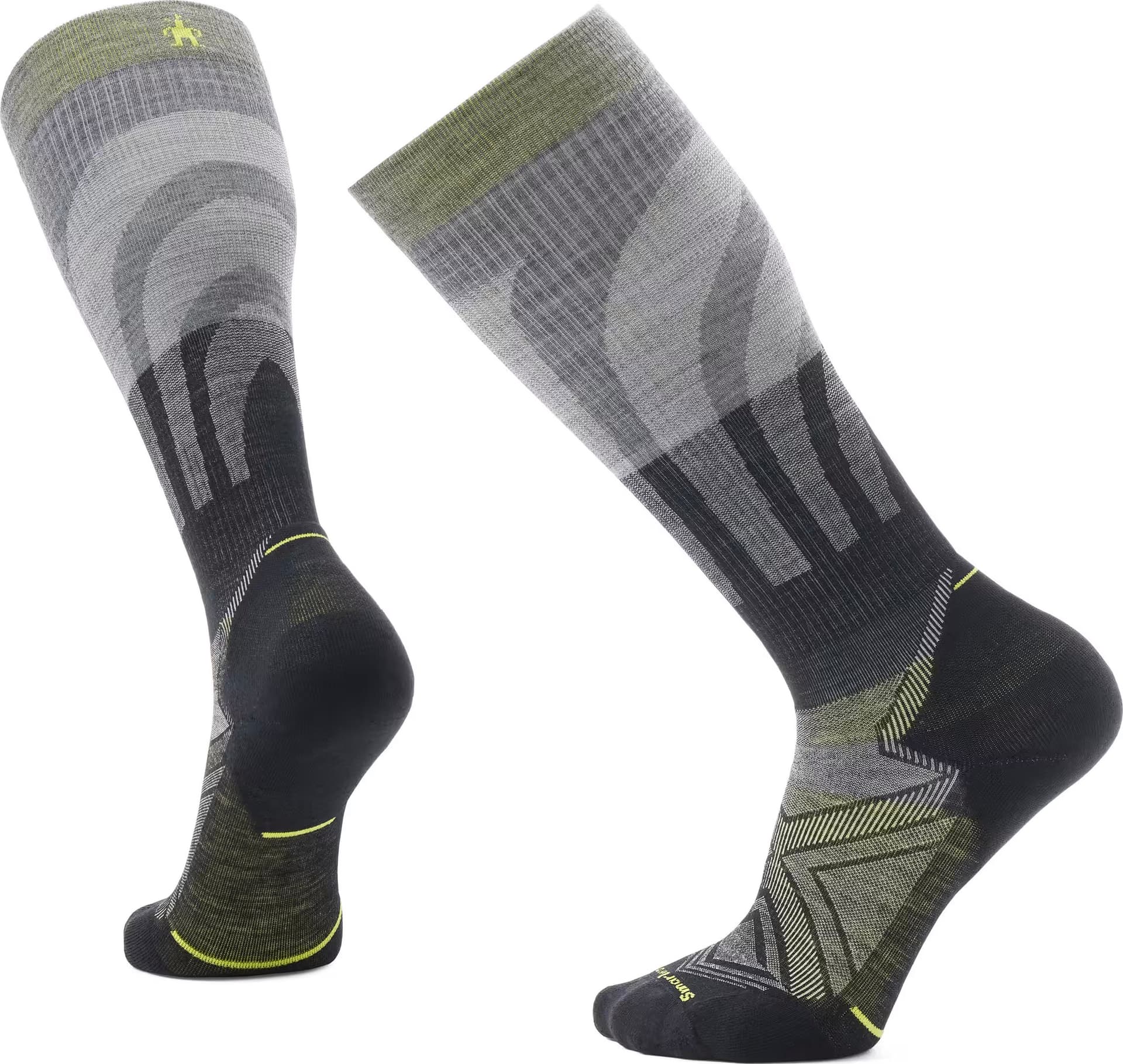 SmartWool Smartwool Run Targeted Cushion Compression Otc Socks Medium Gray