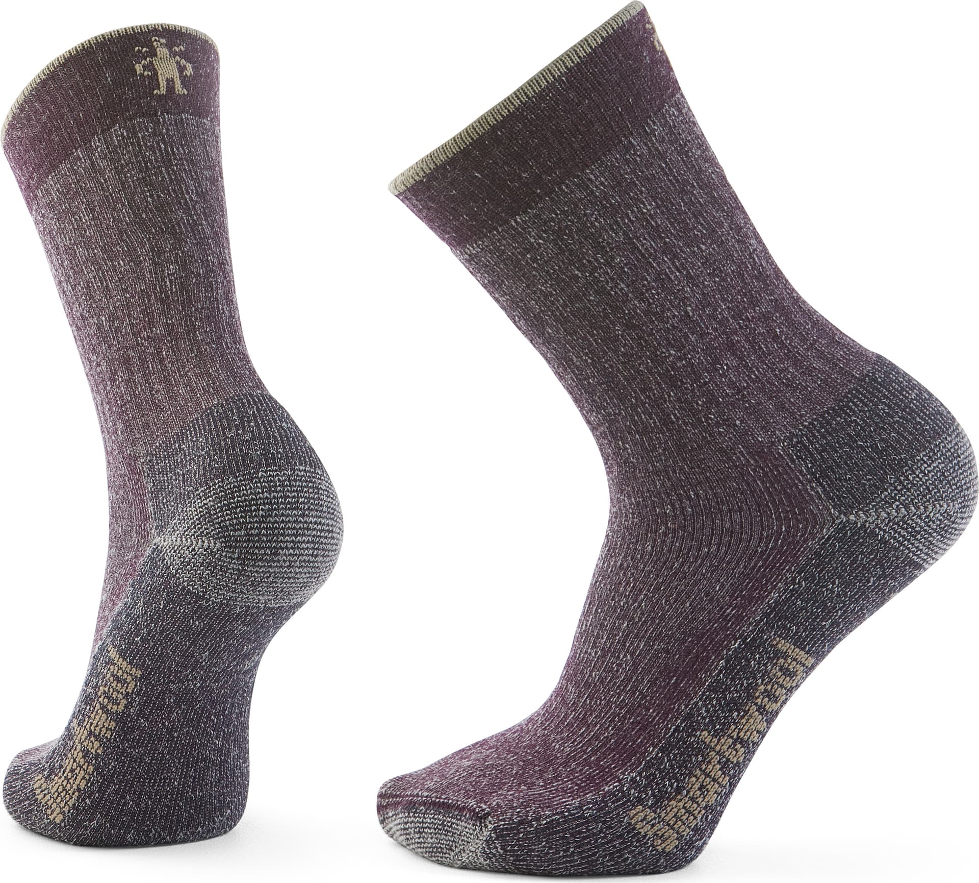 SmartWool Smartwool Unisex Hike Classic Edition Full Cushion Second Cut Crew Socks Purple Iris