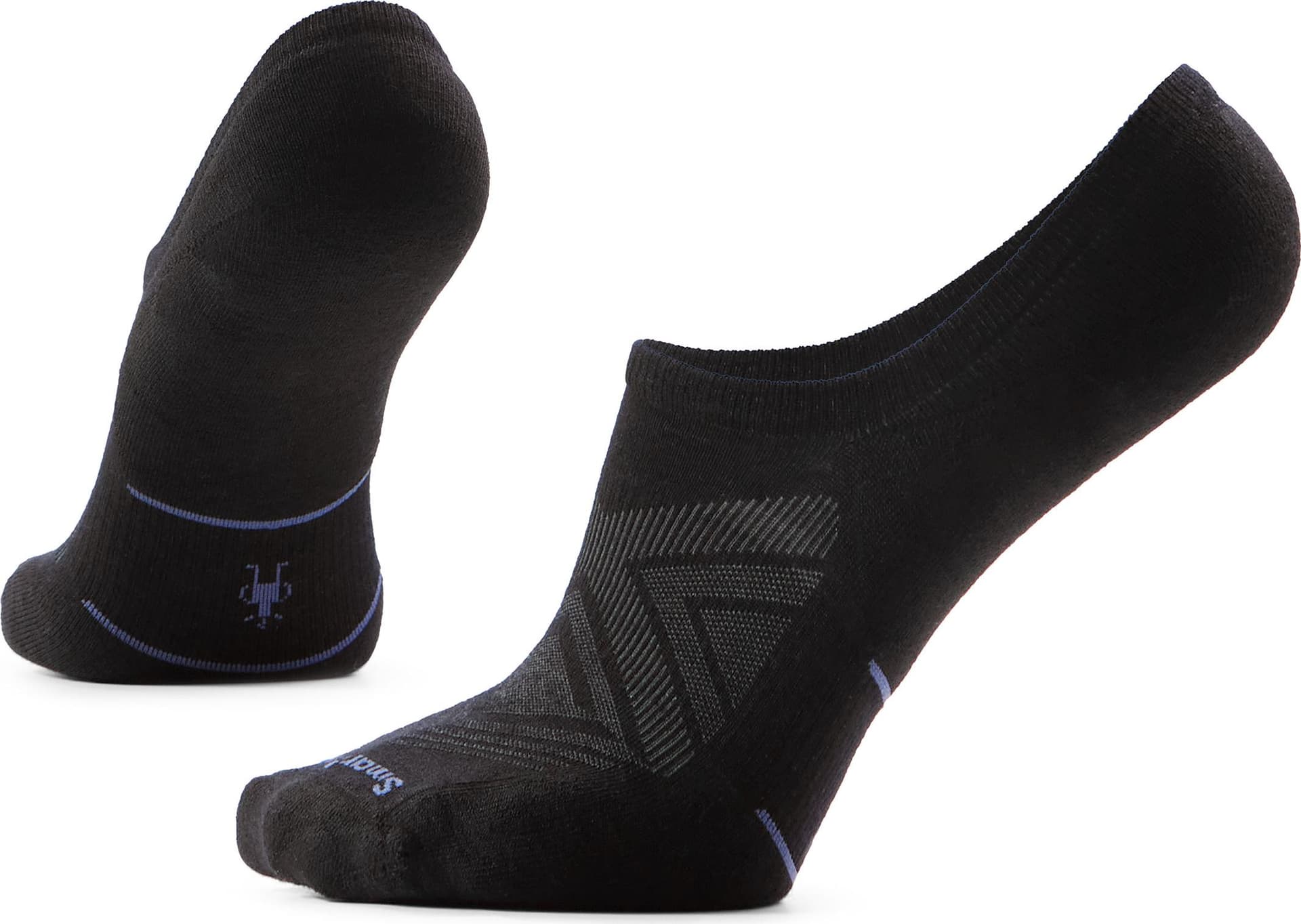 SmartWool Smartwool Run No Show Socks Targeted Cushion Black