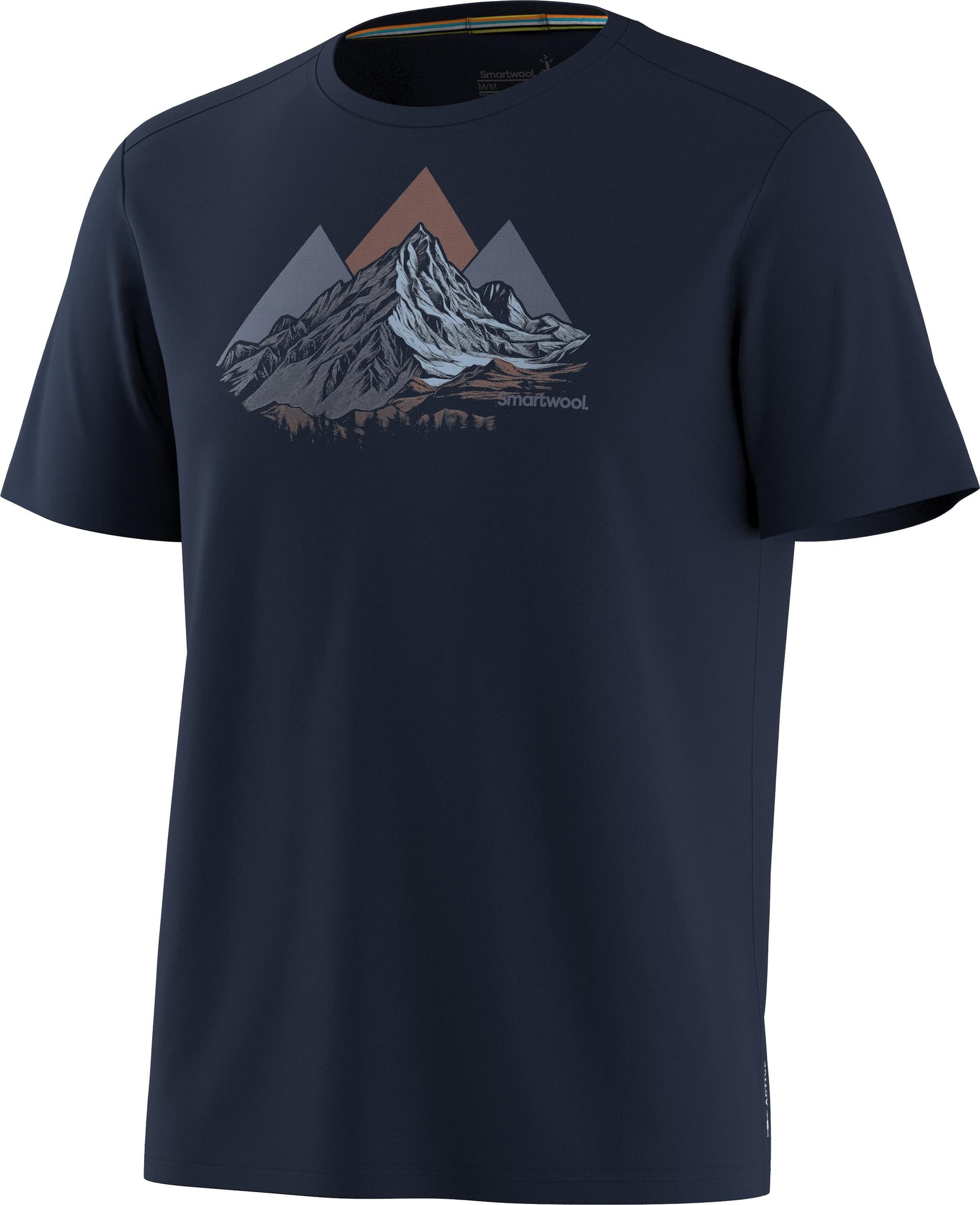 SmartWool Smartwool Men's Peak Bagger Active Short Sleeve Graphic Tee Navy