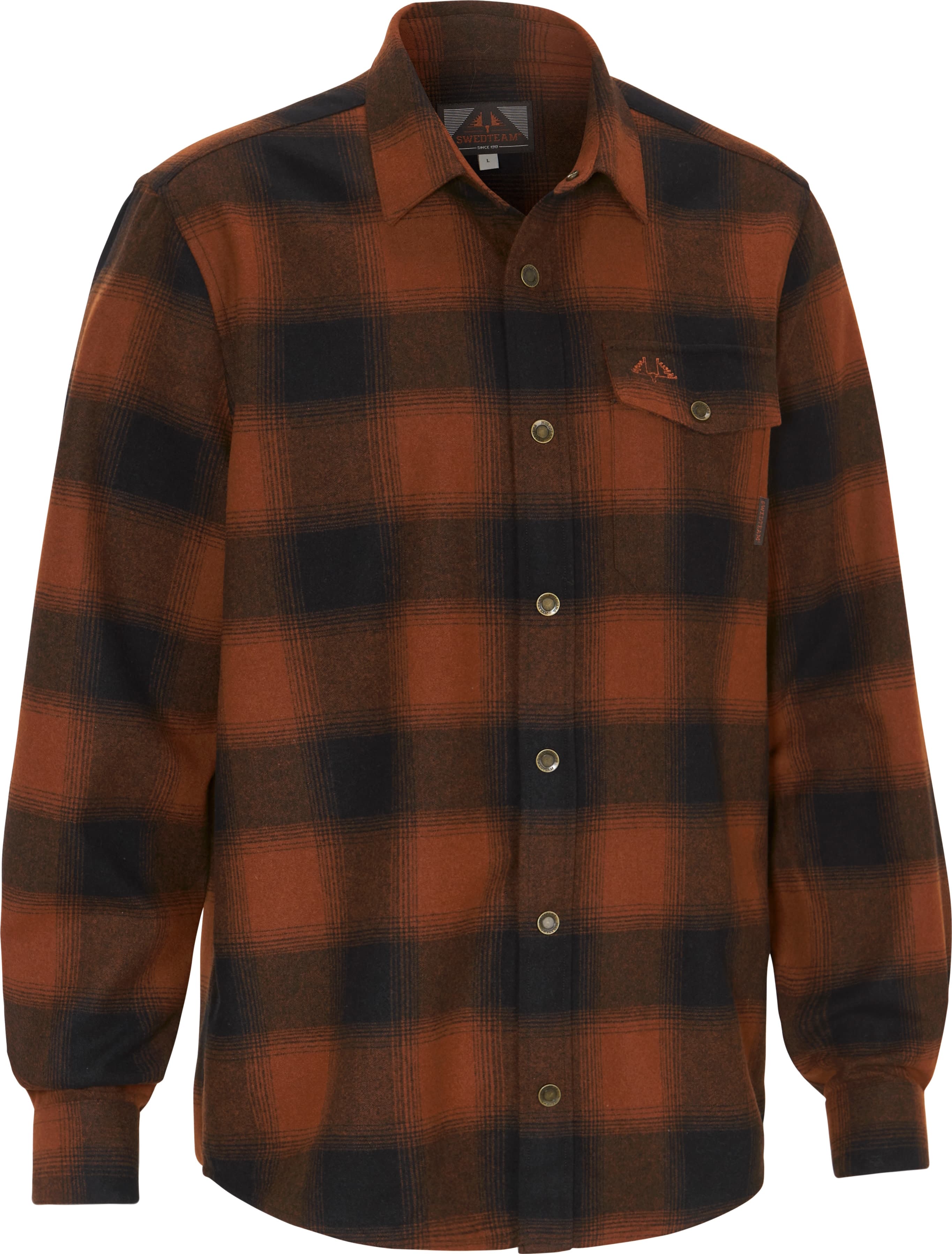Swedteam Swedteam Men's Lynx Wool Shirt Dark Orange