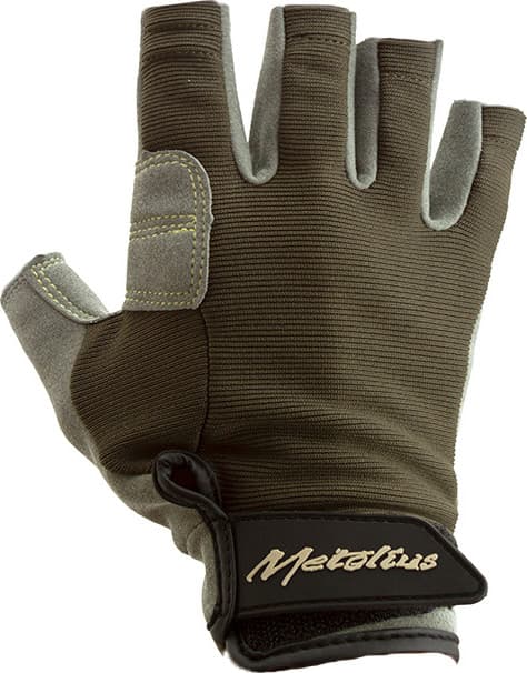 Metolius Climbing Metolius Climbing Talon Belay Glove 3/4 Gray/olive