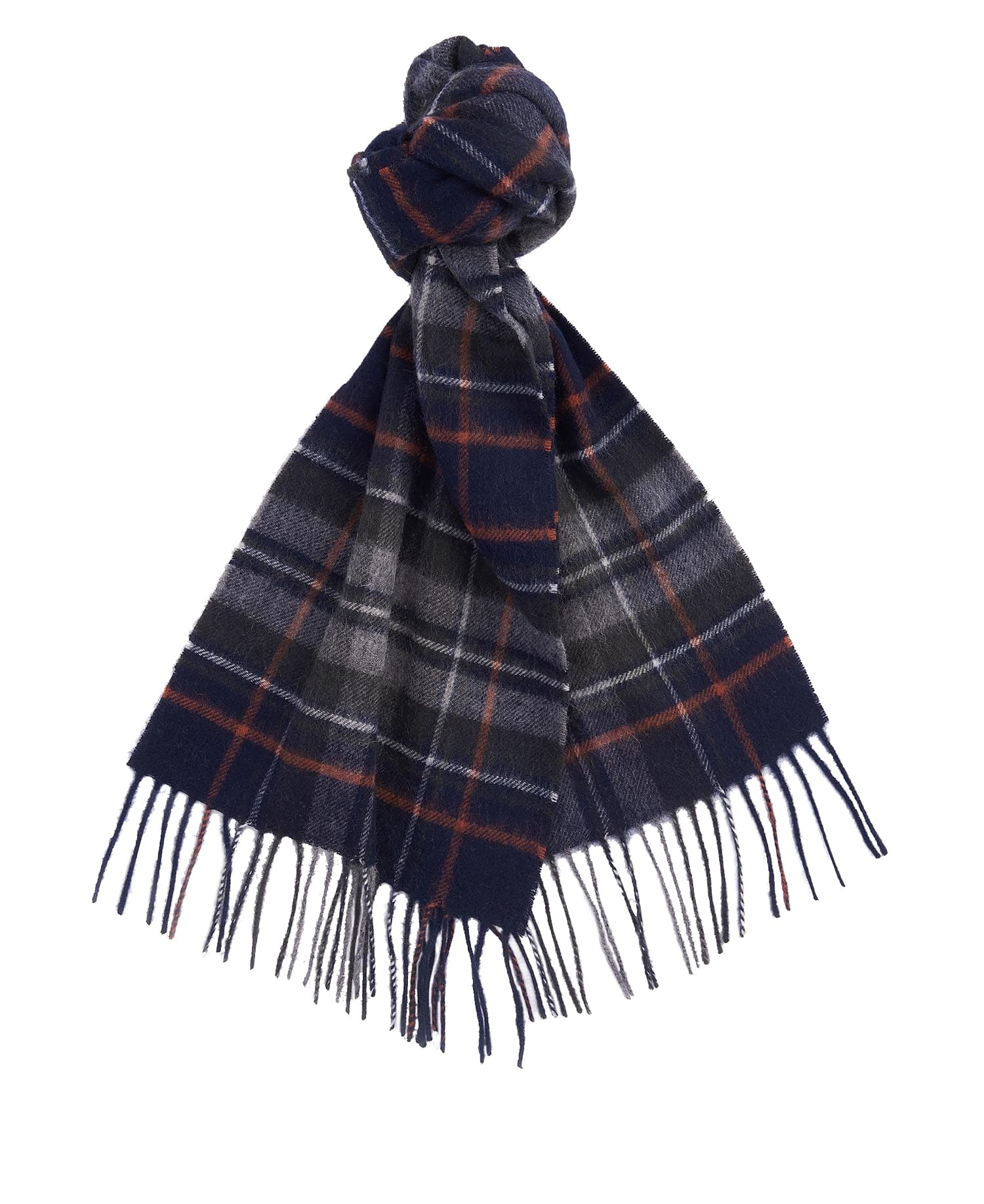 Barbour Barbour Unisex New Check Scarf Navy/Dark Ginger