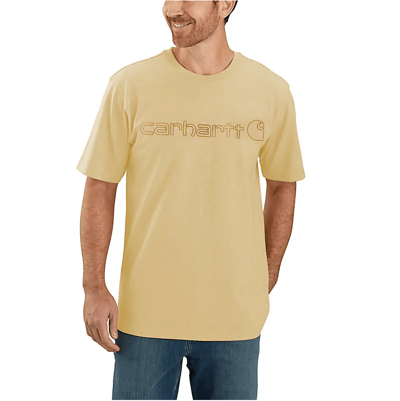 Carhartt Carhartt Men's Core Logo T-Shirt S/S Beach Heather