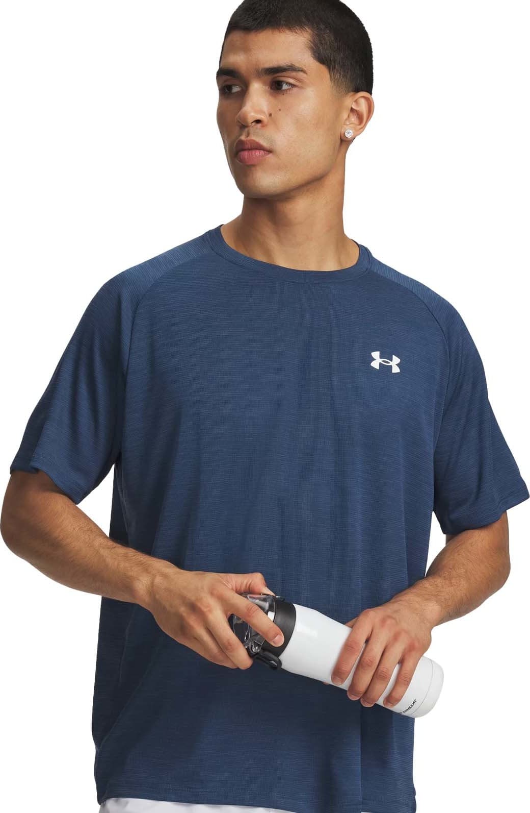 Under Armour Under Armour Men's UA Tech Textured Short Sleeve Wham Blue
