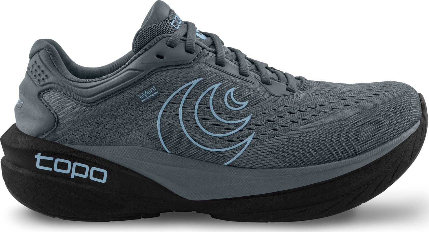 Topo Athletic Topo Athletic Women's Phantom 4 Waterproof Grey/Blue